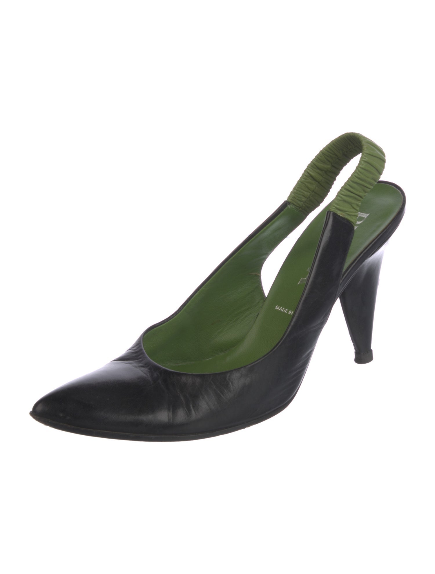 Prada Leather Slingback Pumps