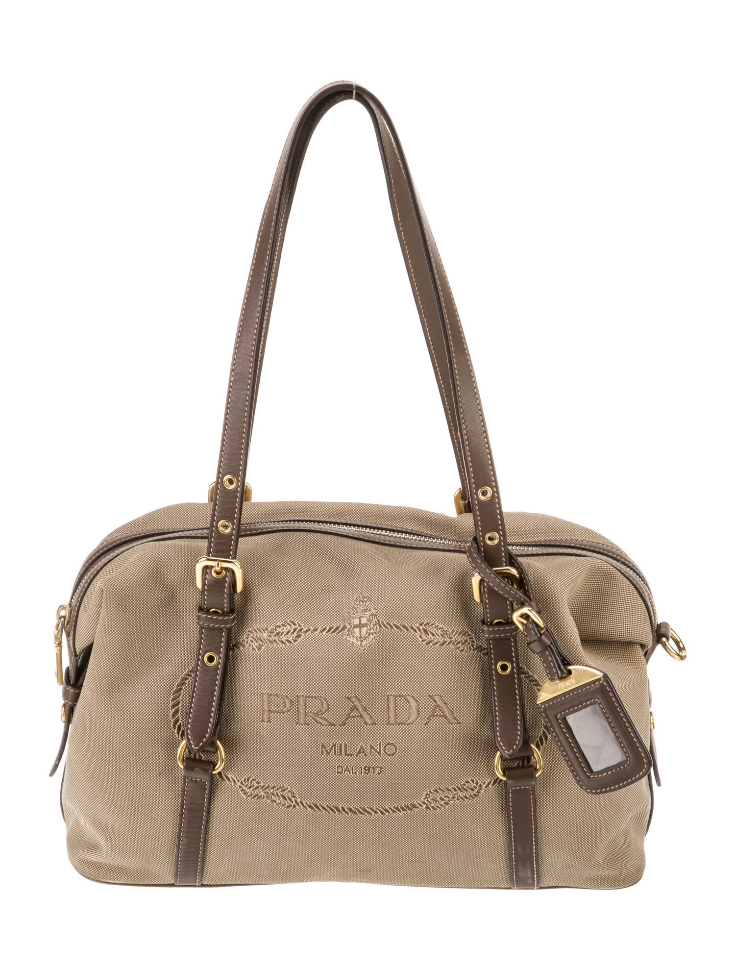 Prada Canvas Shoulder Bag