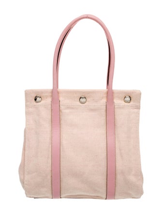 Prada Enameled Metal Triangle Top Handle Bag