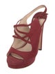 Prada Suede Cutout Accent Slingback Sandals