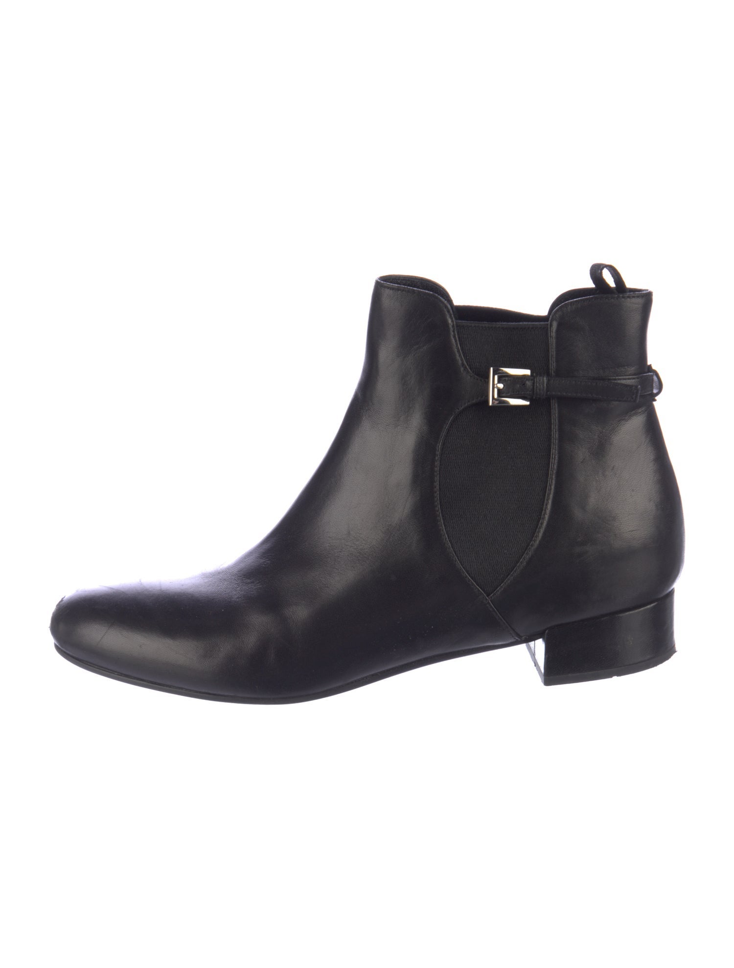 Prada Leather Chelsea Boots