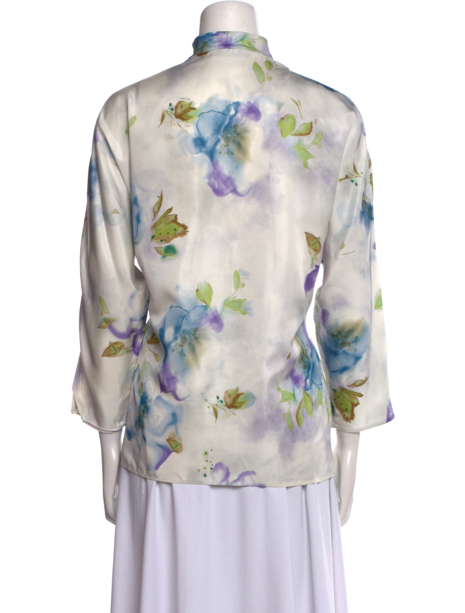 Prada 2021 Silk Button-Up Top