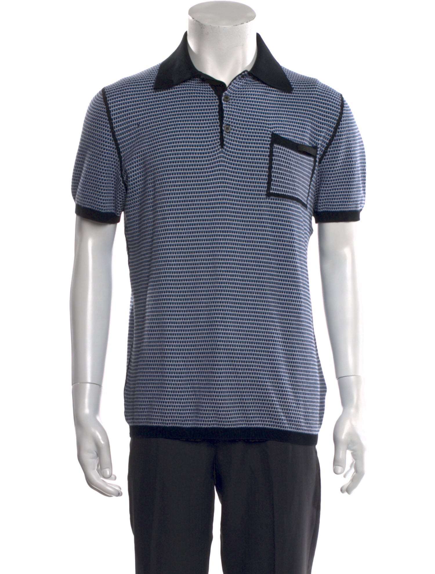 Prada 2019 Striped Polo Shirt