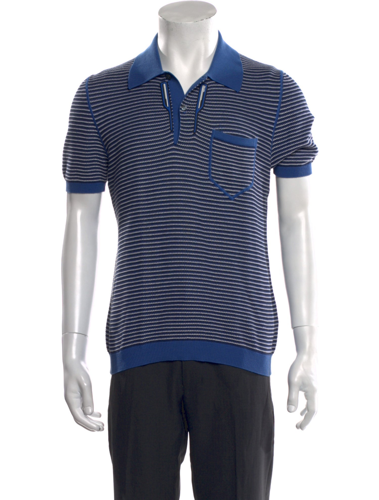 Prada 2018 Striped Polo Shirt