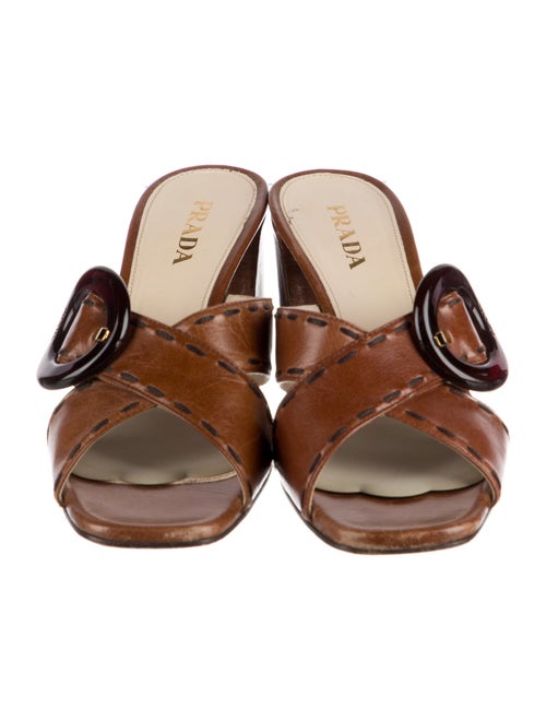 Prada Leather Slides