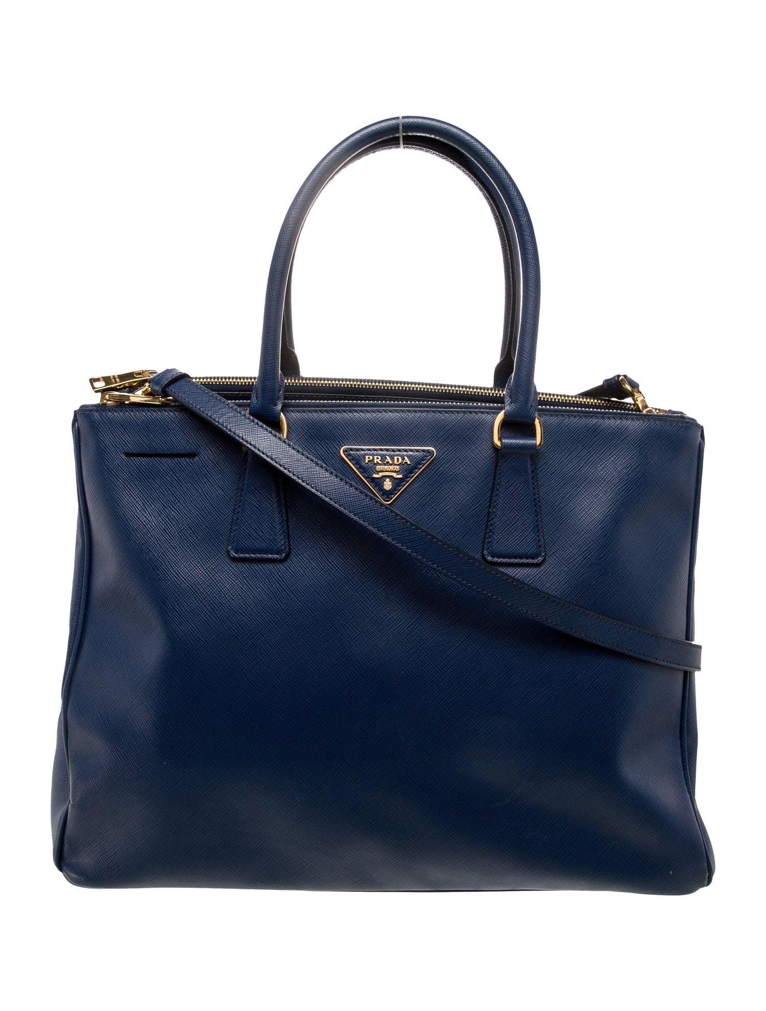 Prada Saffiano Leather Galleria Double Zip Large