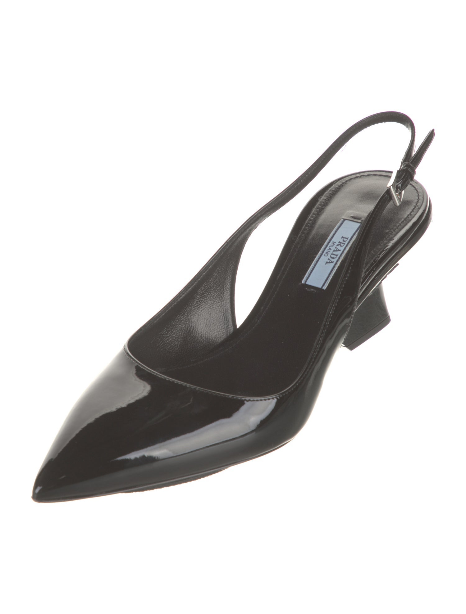 Prada Patent Leather Slingback Pumps