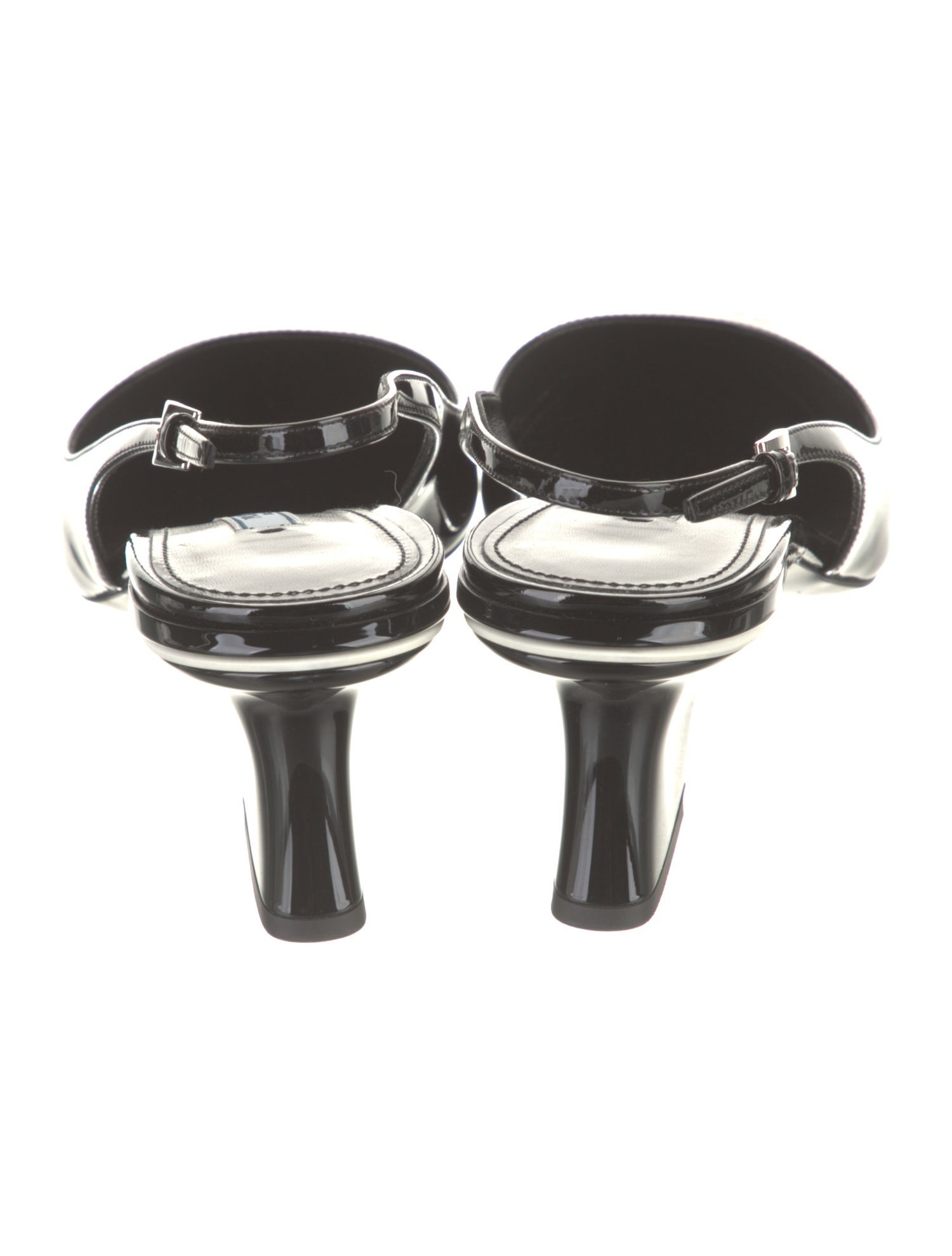Prada Patent Leather Slingback Pumps