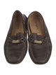 Prada Horsebit Accent Leather Moccasins