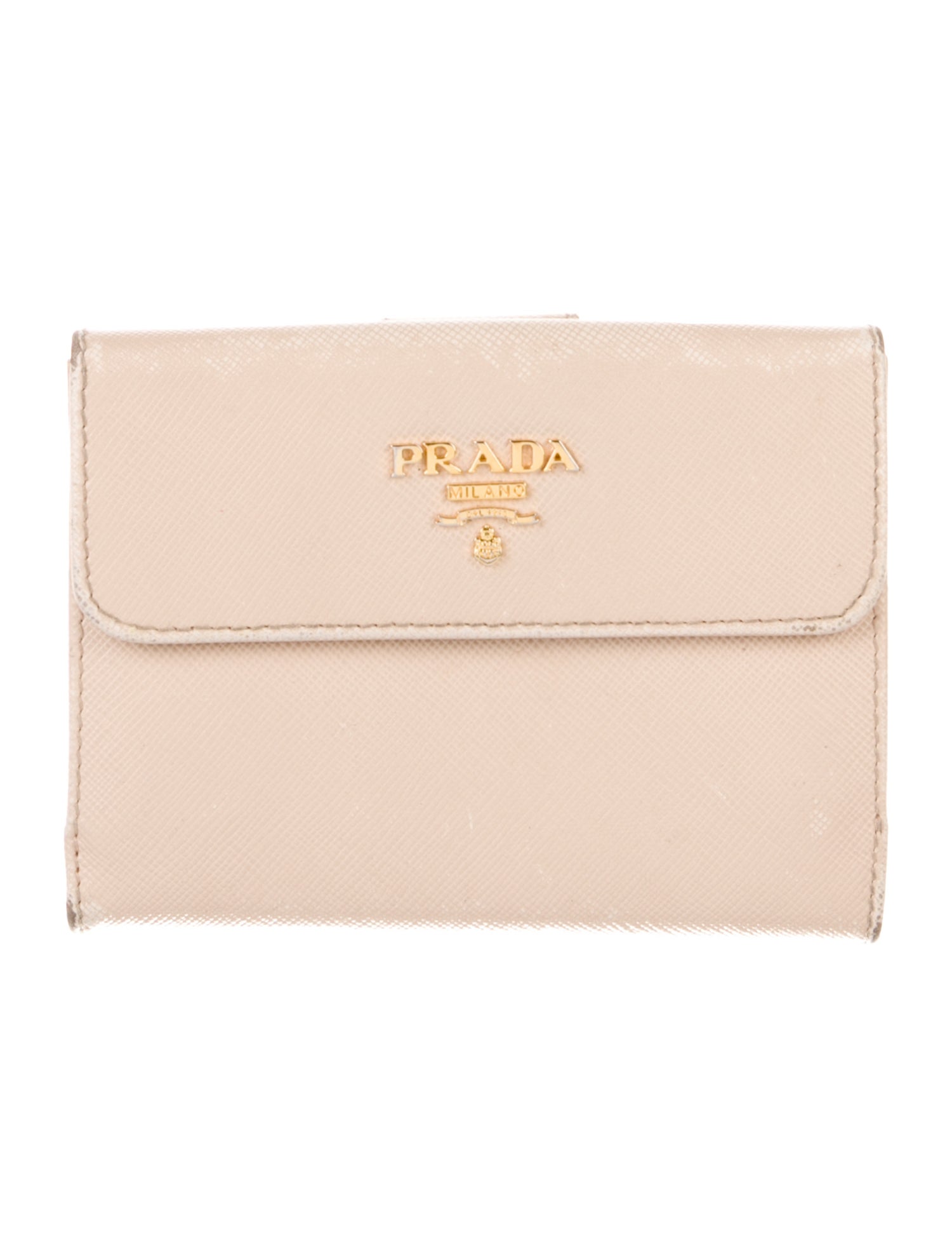 Prada Saffiano Lux Leather Compact Wallet