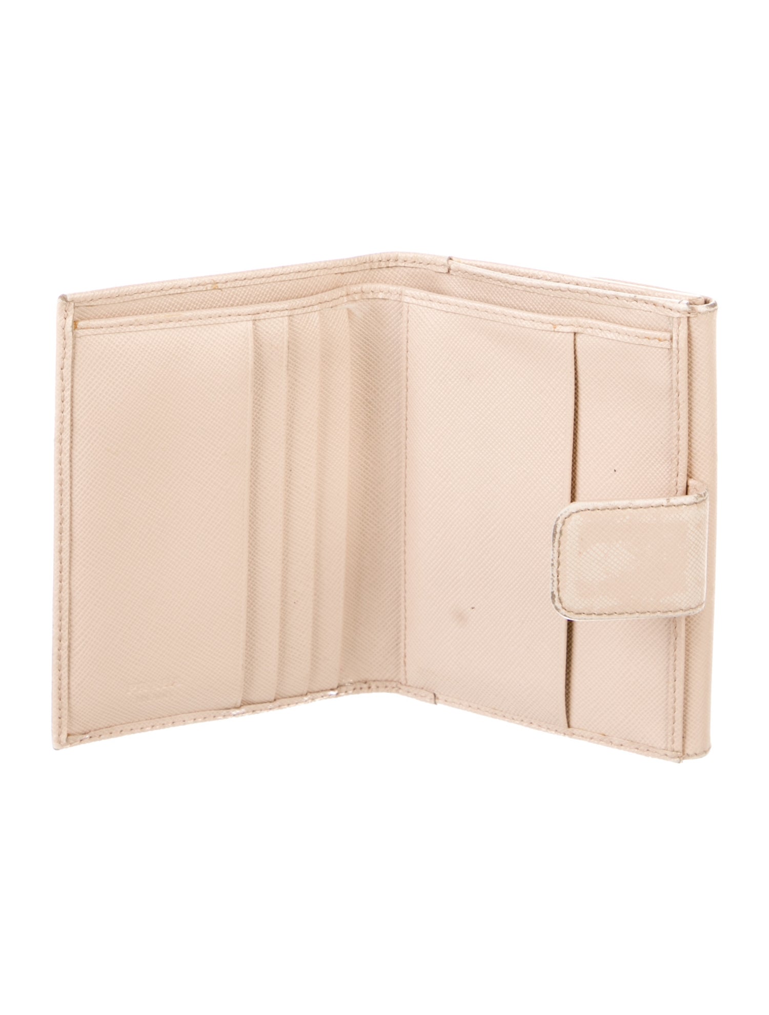 Prada Saffiano Lux Leather Compact Wallet