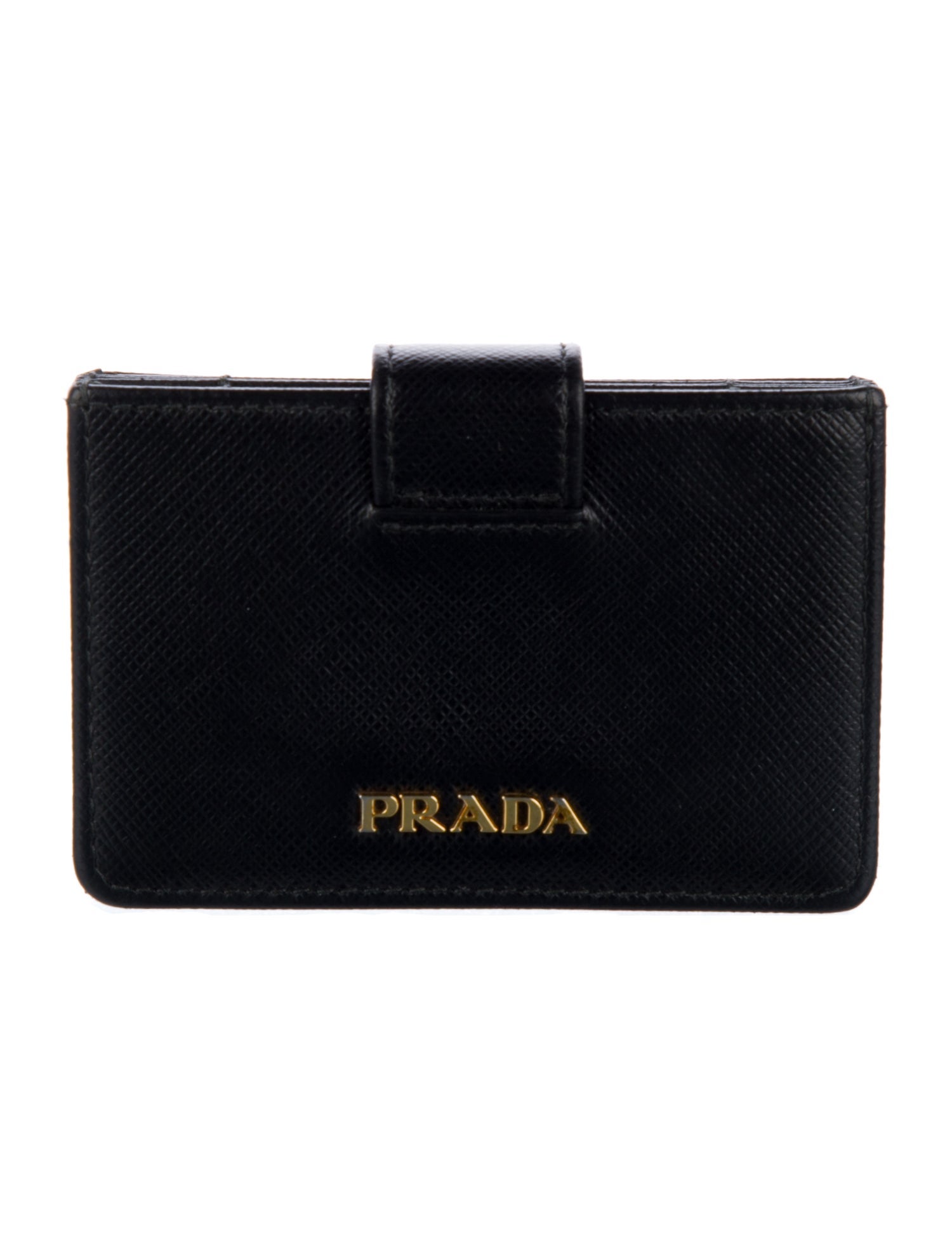 Prada Saffiano Metal Leather Card Holder