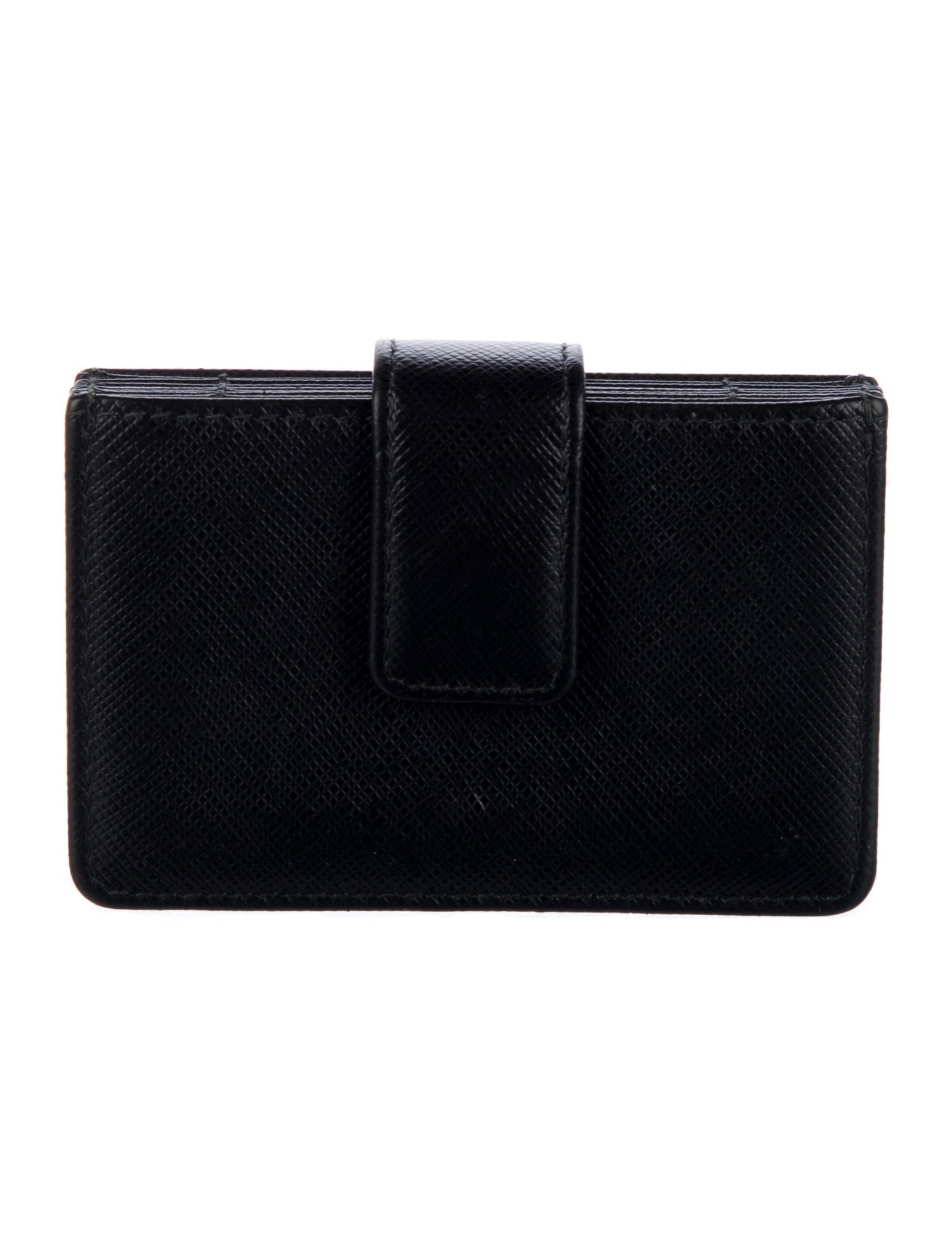 Prada Saffiano Metal Leather Card Holder