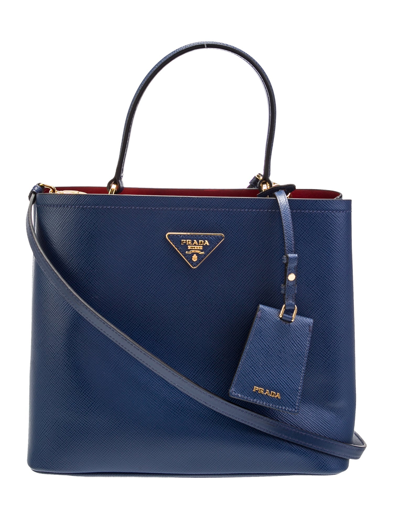 Prada Saffiano Leather Panier Medium