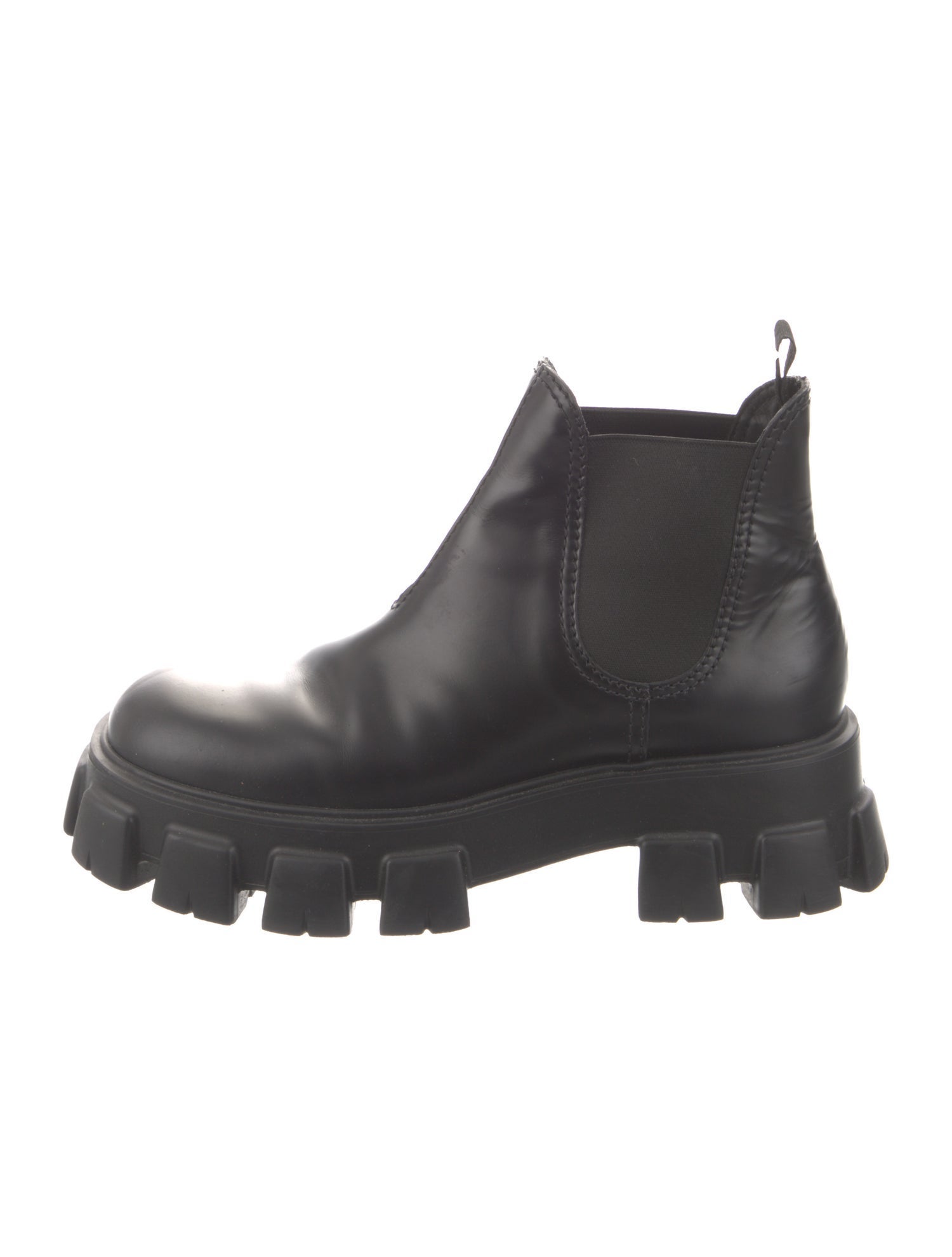 Prada Leather Chelsea Boots