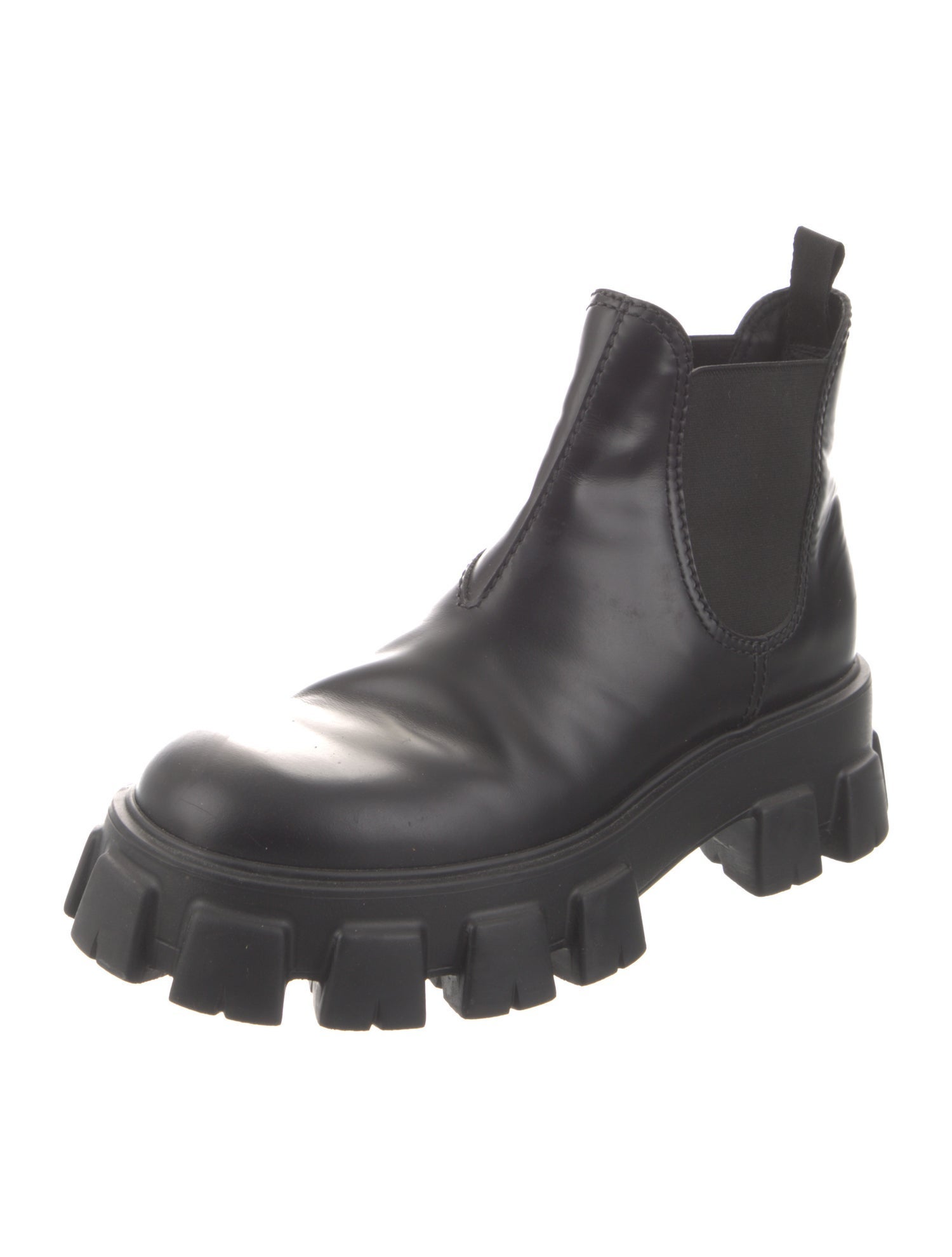 Prada Leather Chelsea Boots