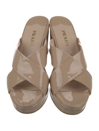 Prada Patent Leather Slides