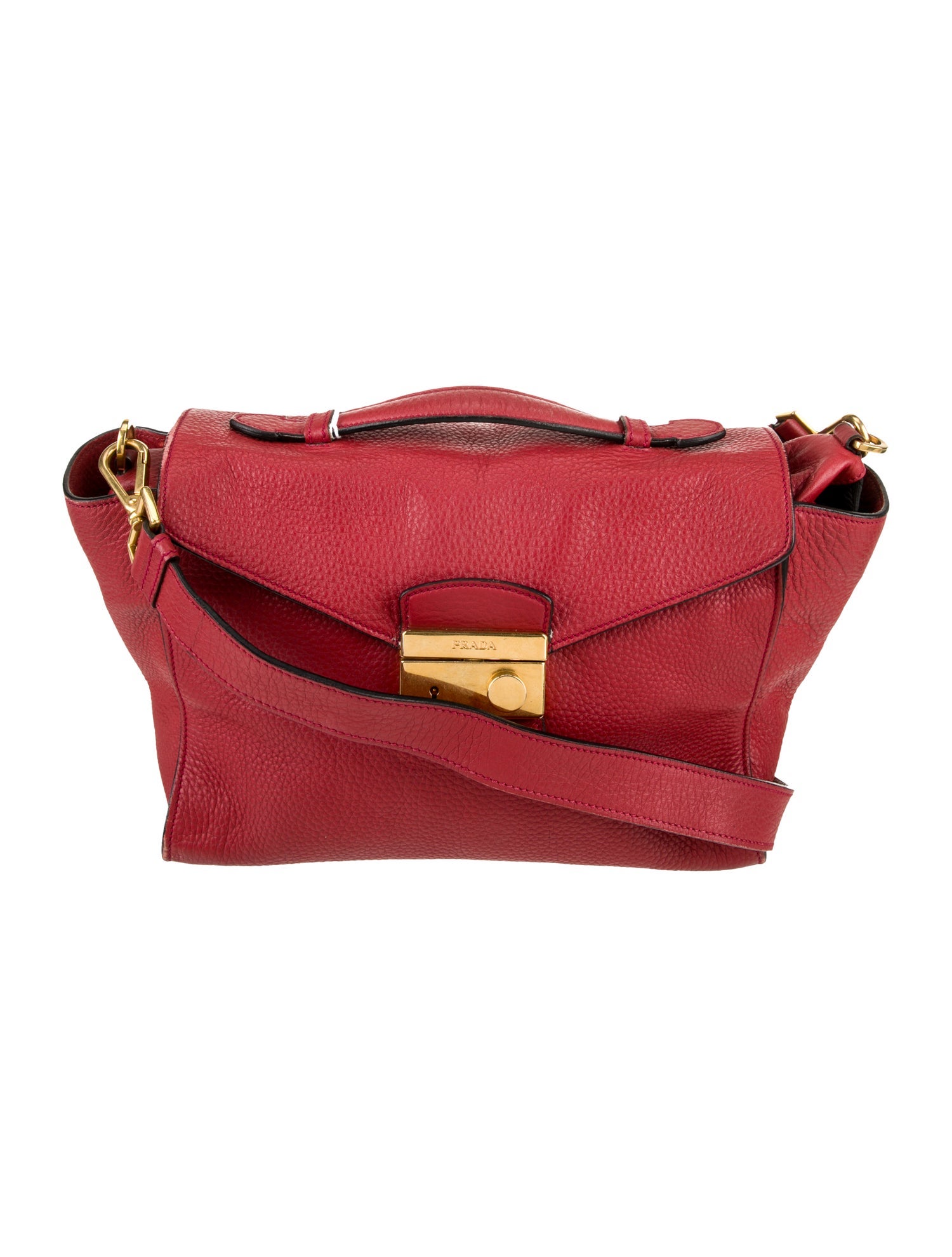 Prada Leather Top Handle Bag