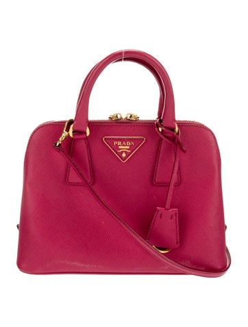 Prada Handle Bags Saffiano Leather Promenade