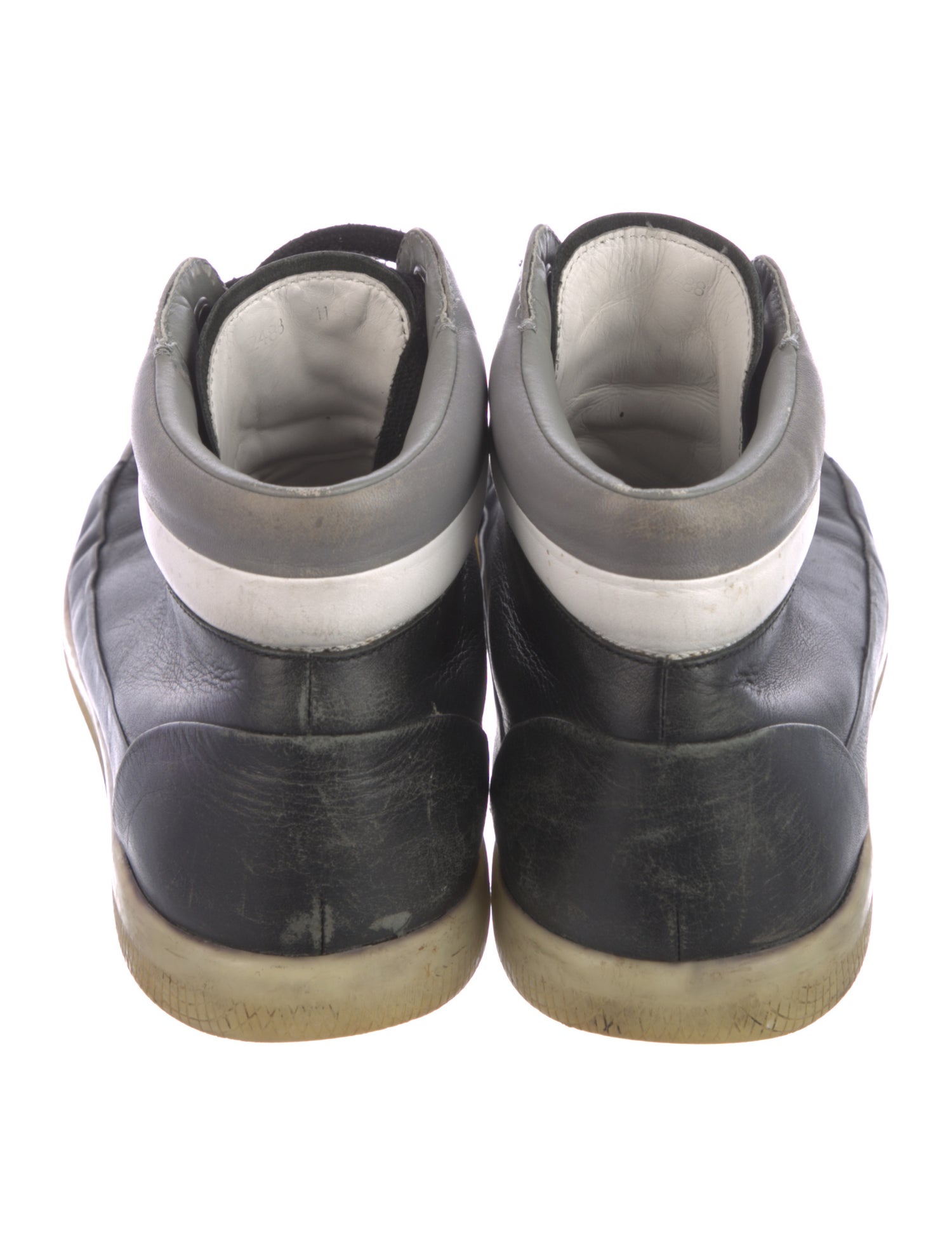 Prada Leather Colorblock Pattern Sneakers
