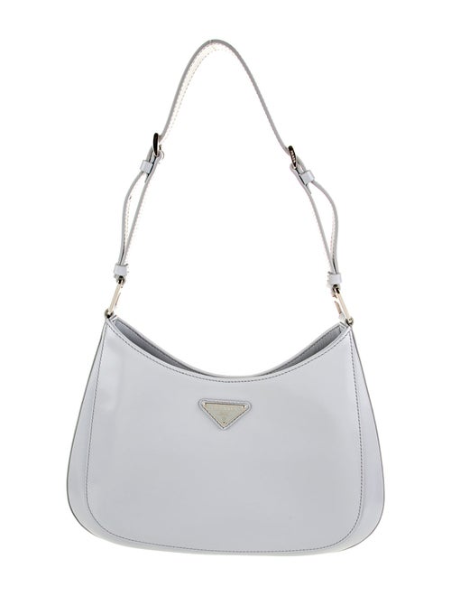 Prada Enameled Metal Triangle Cleo Large