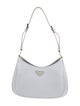 Prada Enameled Metal Triangle Cleo Large
