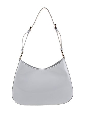Prada Enameled Metal Triangle Cleo Large