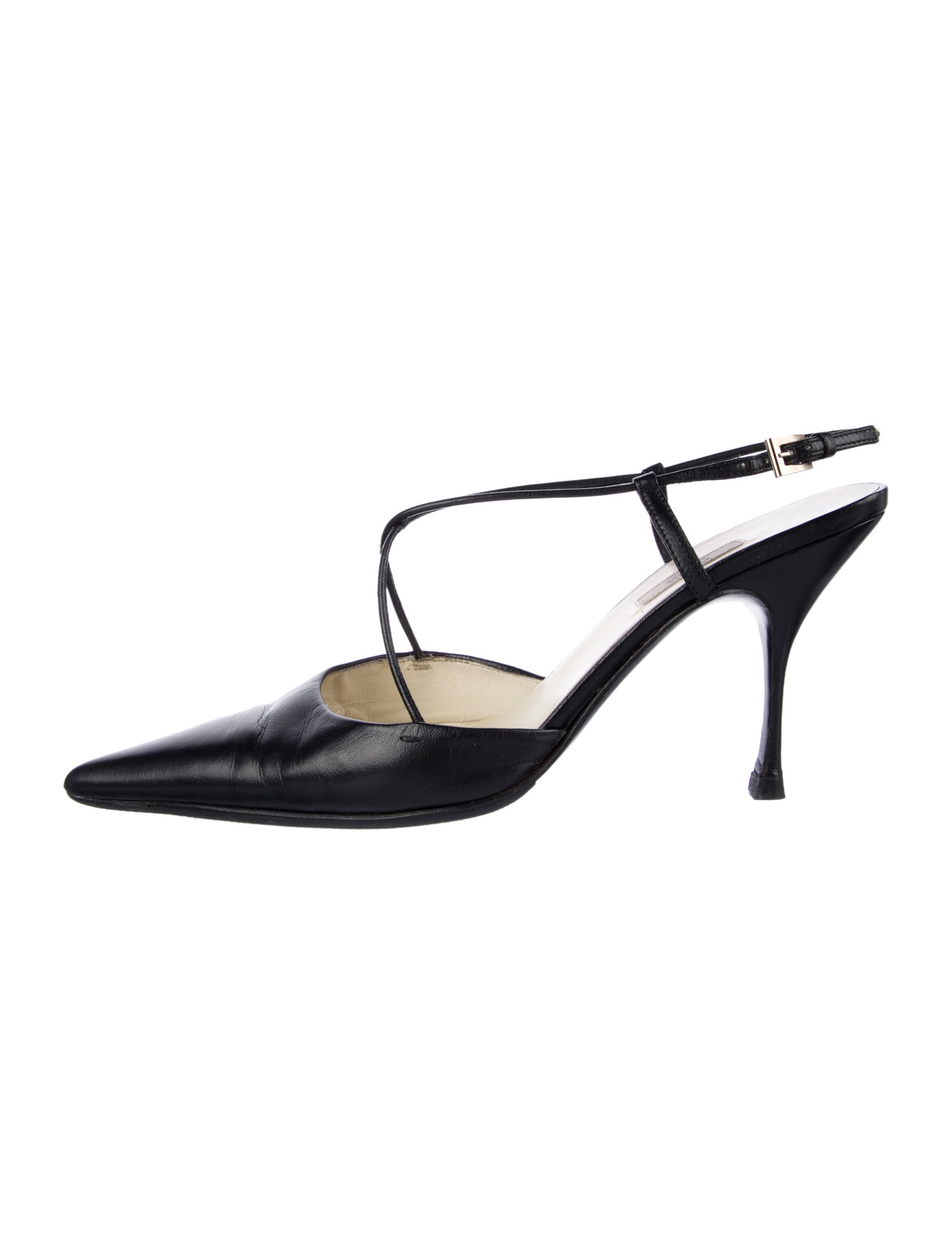 Prada Leather T-Strap Pumps