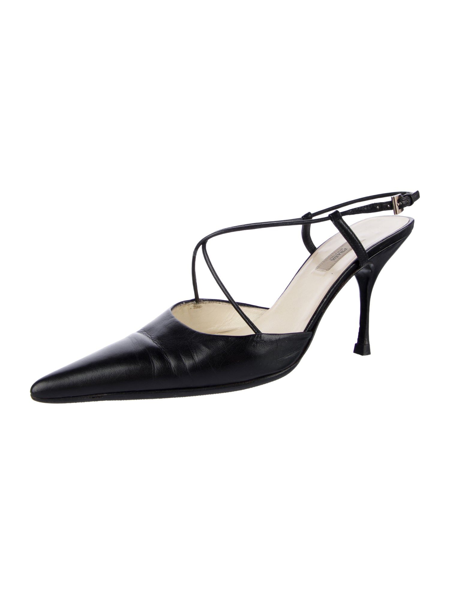 Prada Leather T-Strap Pumps