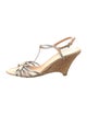 Prada Leather Bow Accents Slingback Sandals