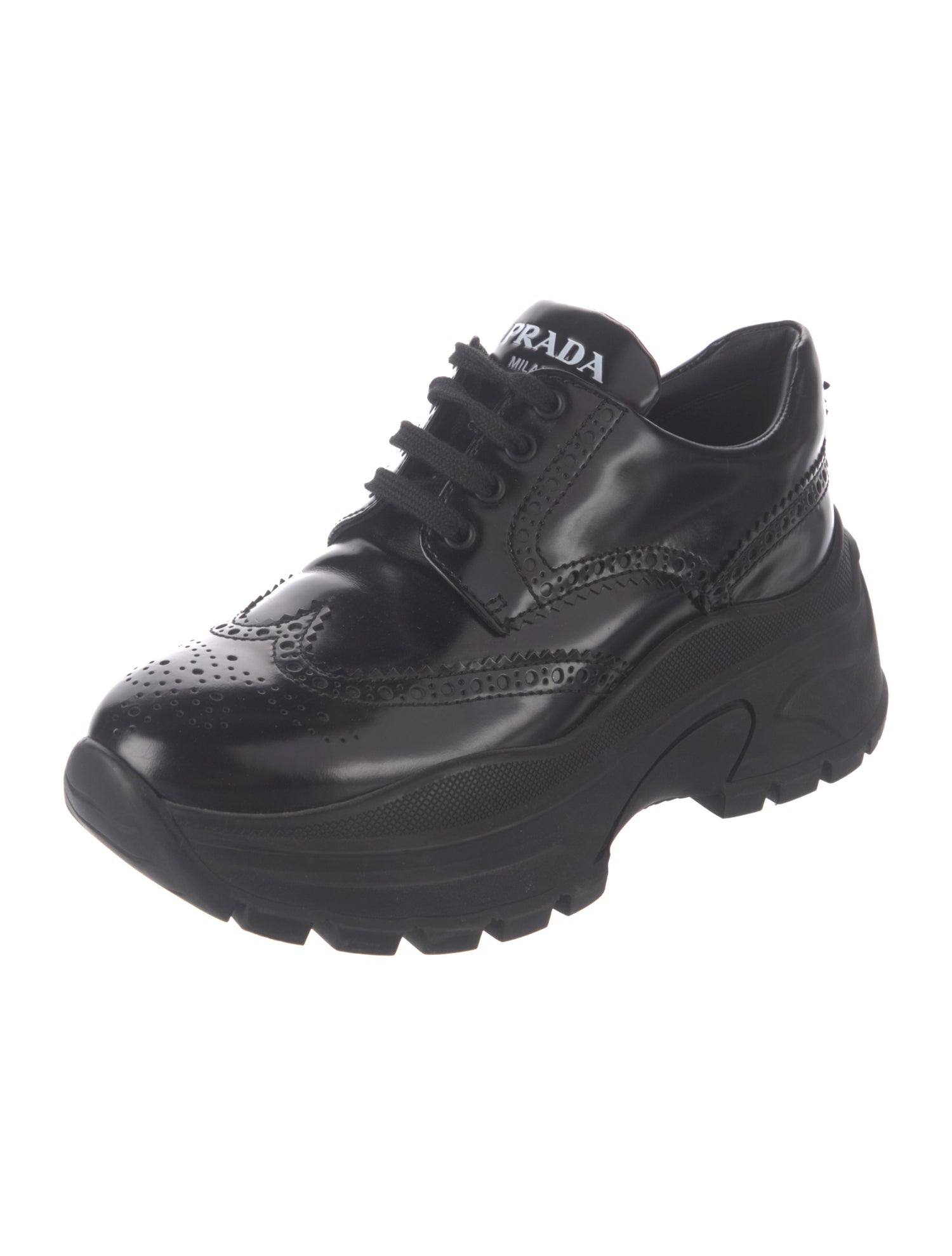 Prada Leather Chunky Sneakers