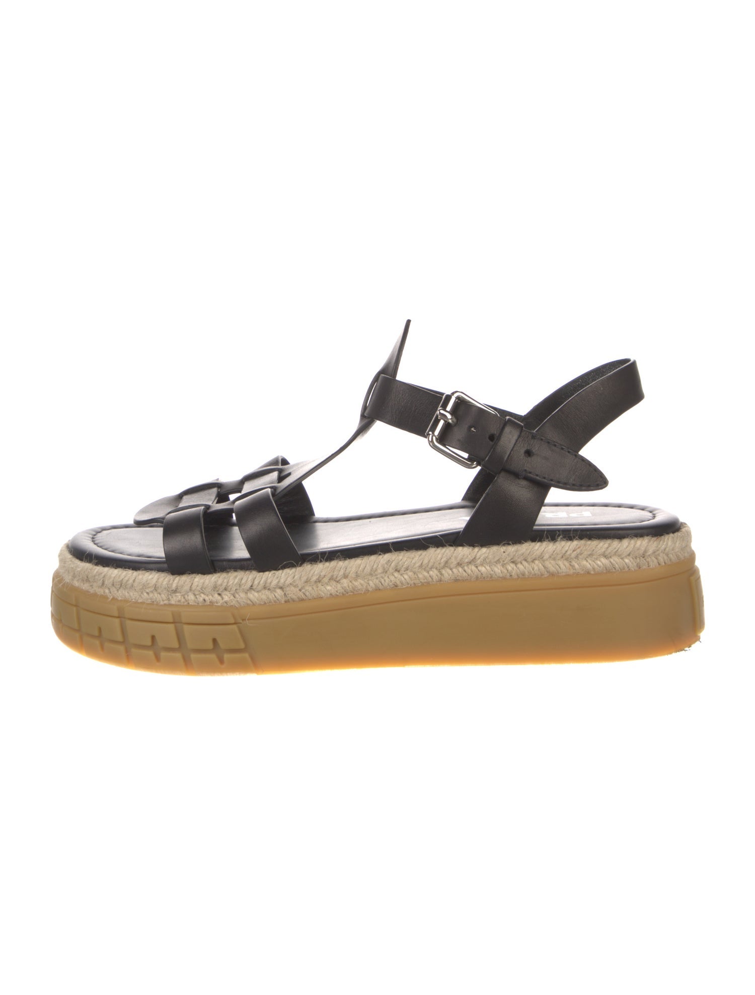 Prada Leather Gladiator Sandals