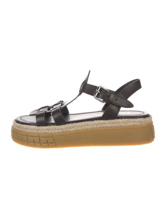 Prada Leather Gladiator Sandals