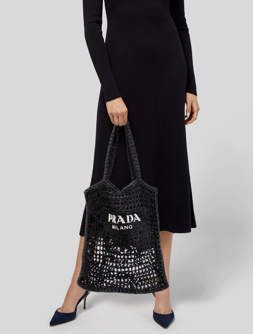 Prada Raffia Tote