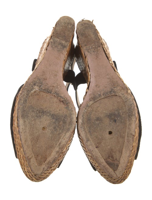 Prada Suede Colorblock Pattern Espadrilles