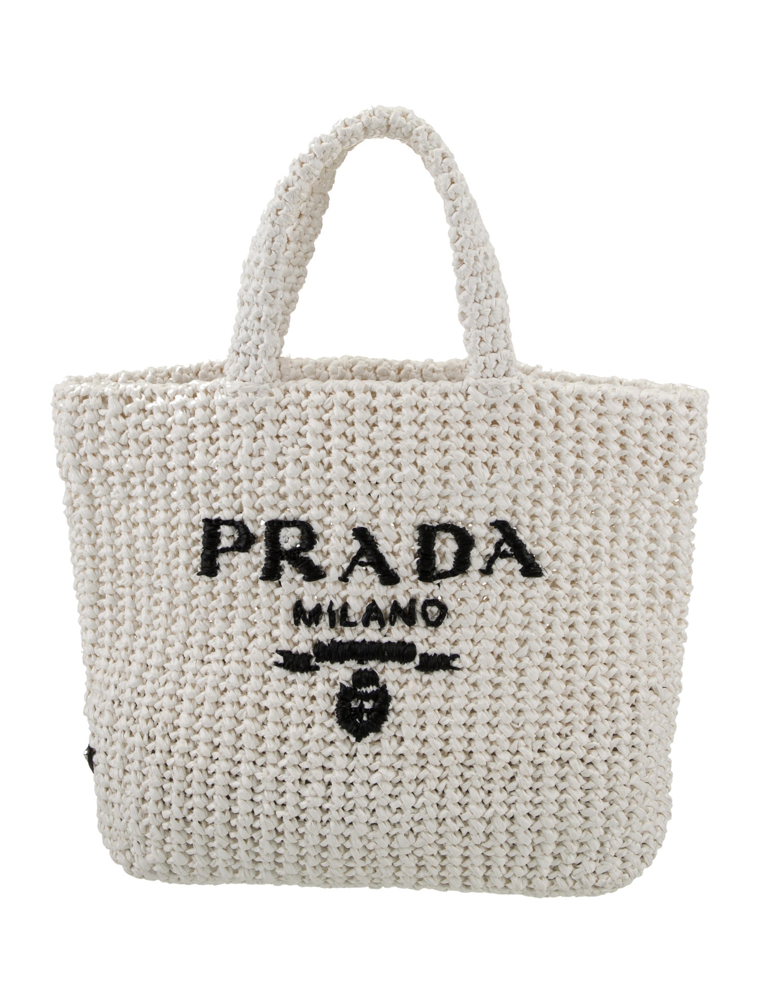 Prada Enameled Metal Triangle Top Handle Bag Small