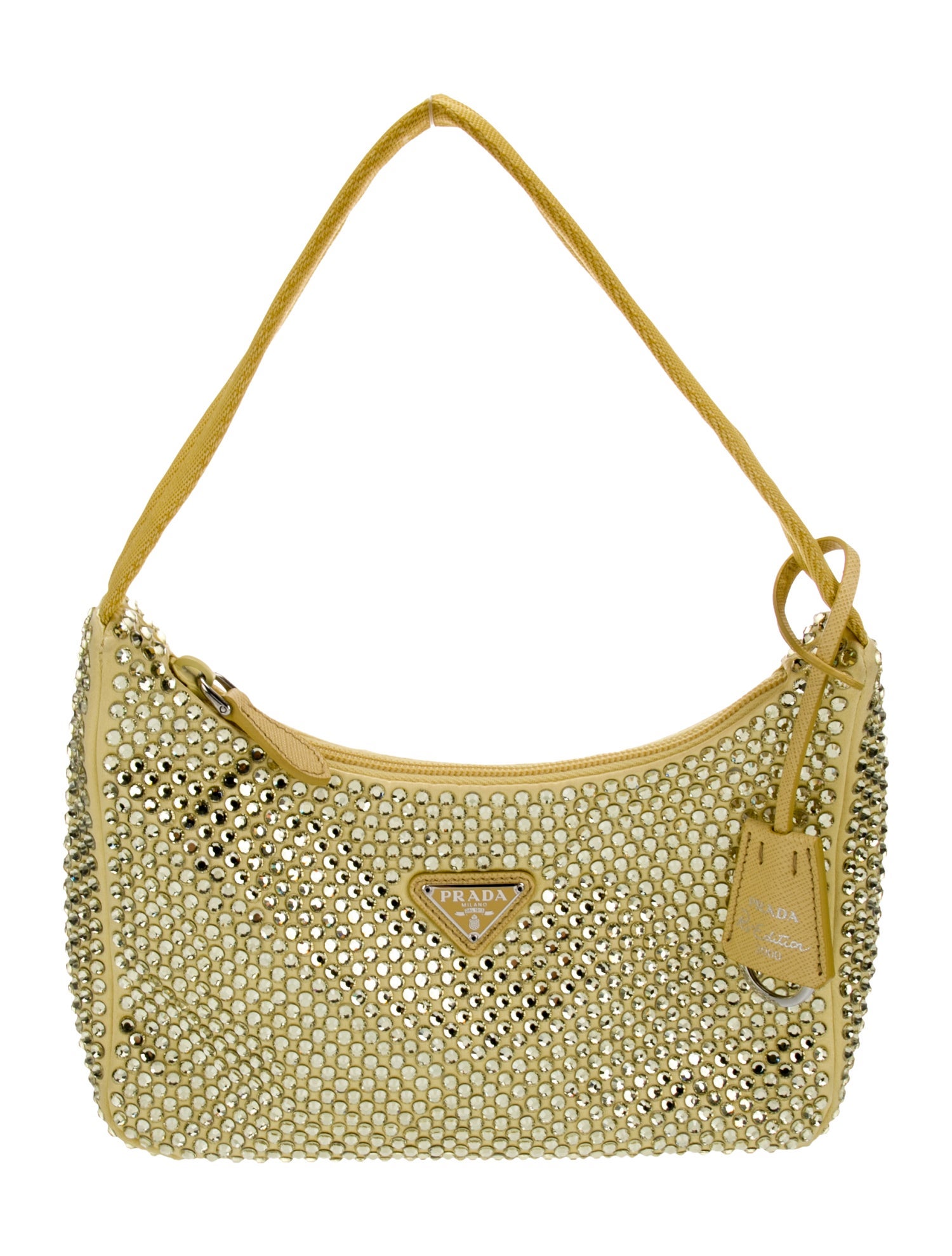 Prada Enameled Metal Triangle Re-Edition 2000