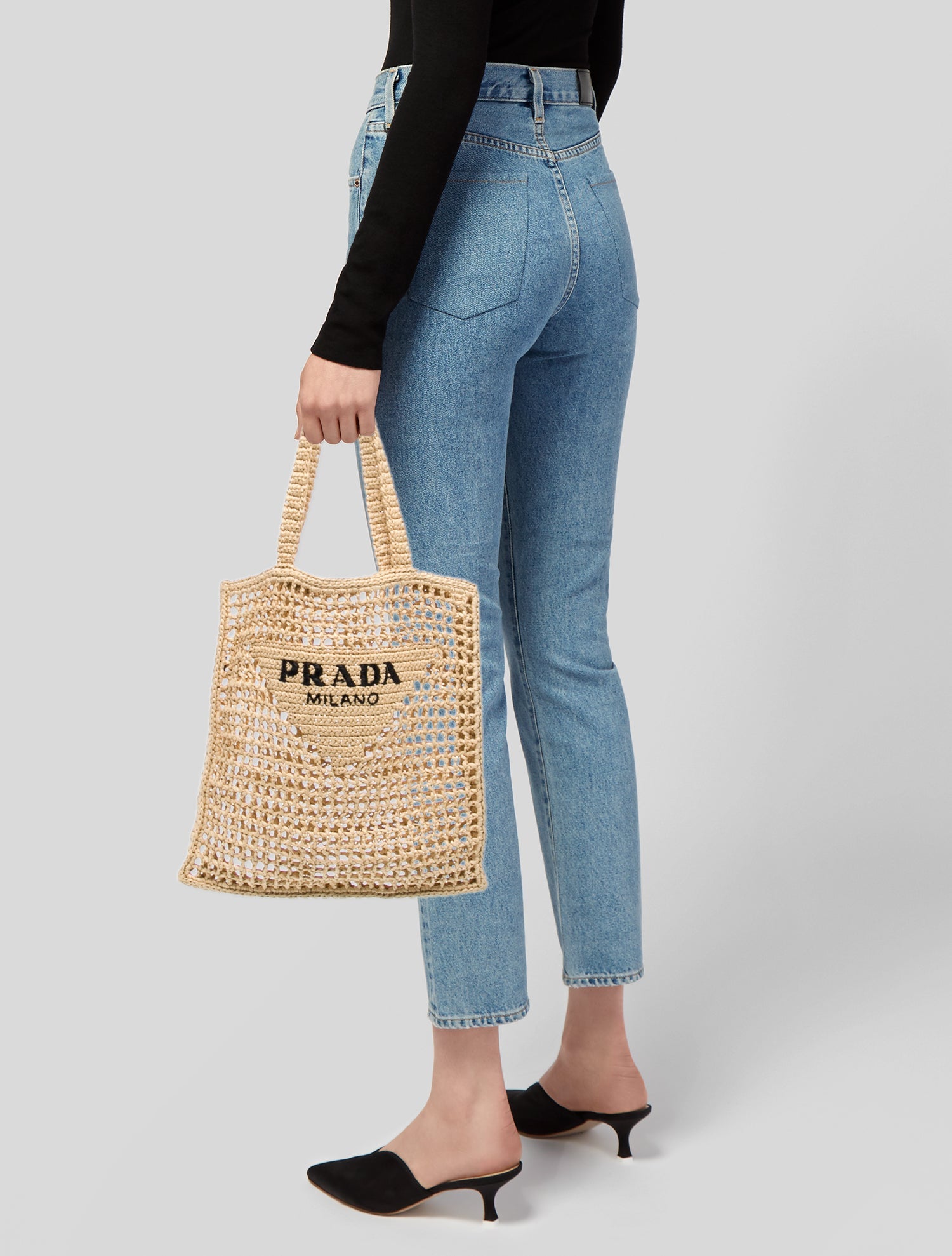 Prada Raffia Grass Tote