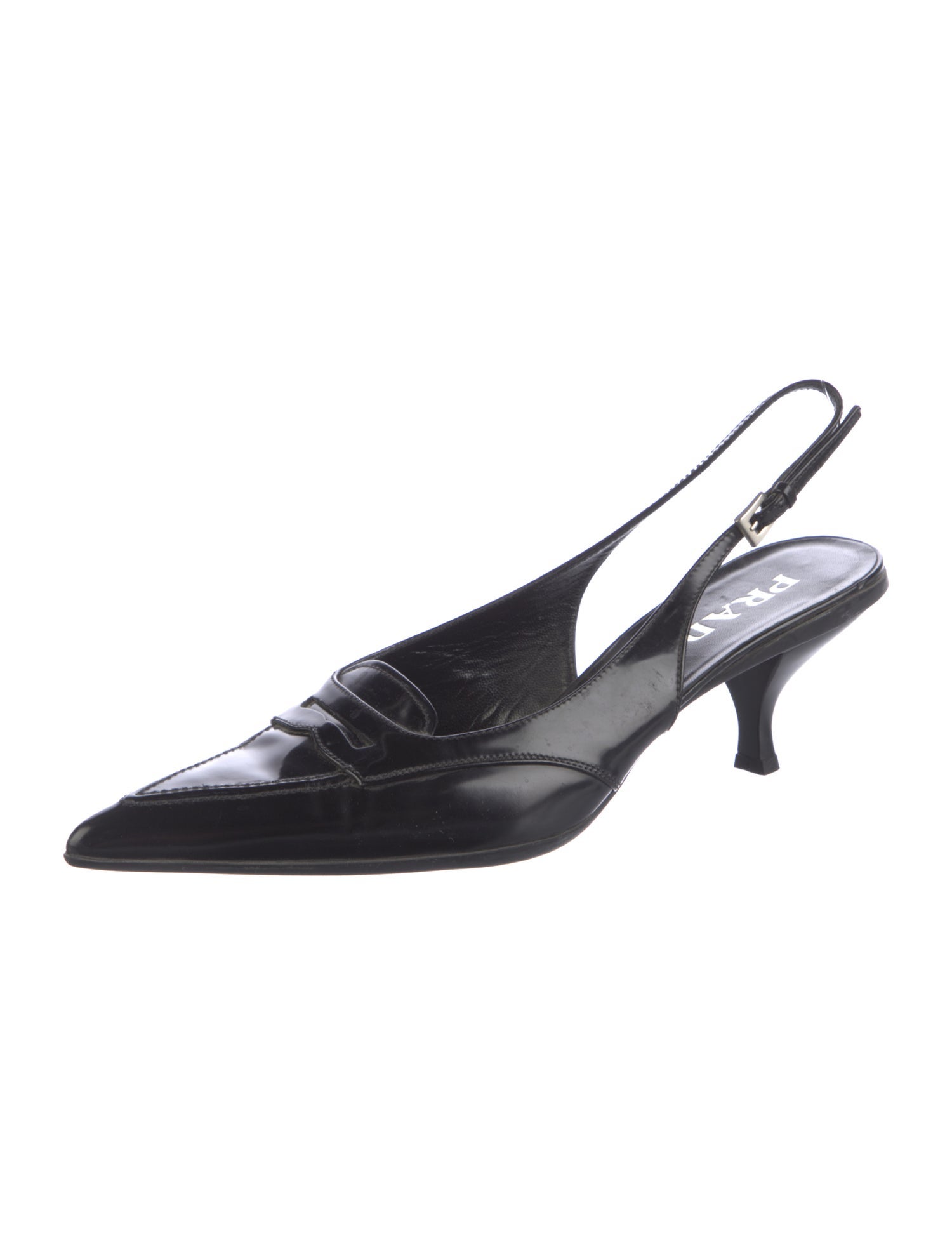 Prada Leather Slingback Pumps