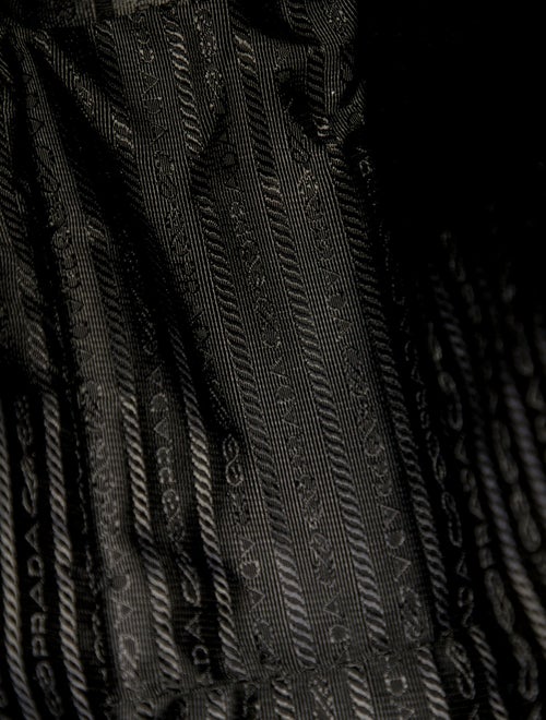 Prada Enameled Metal Triangle Messenger Bag