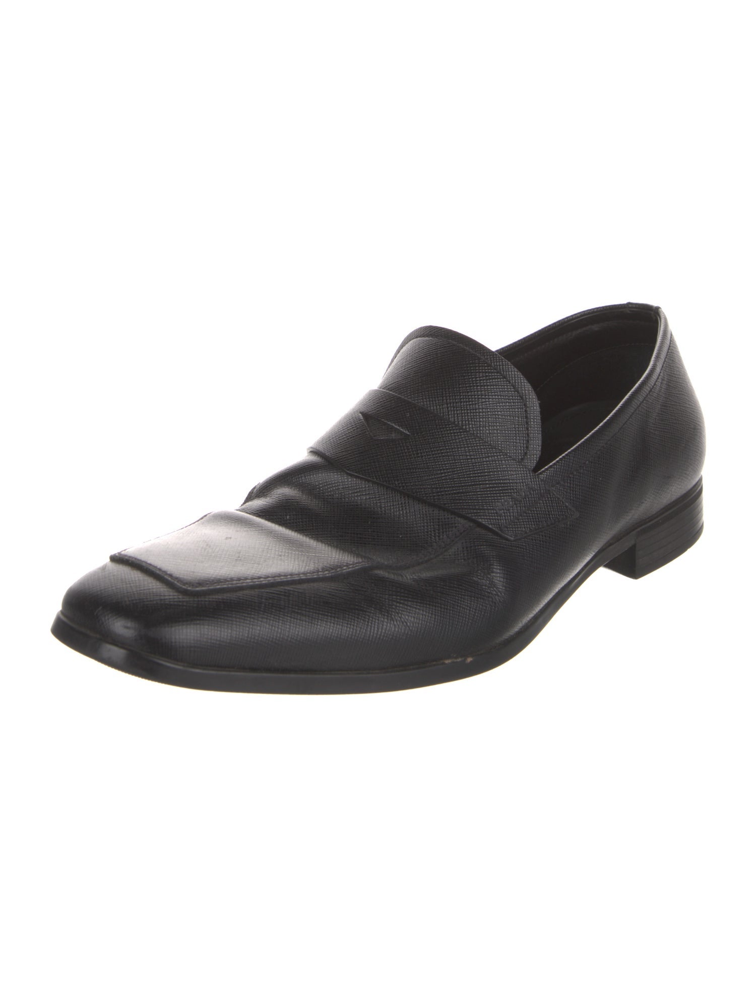 Prada Saffiano Leather Loafers