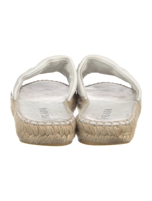 Prada Quilted Pattern Leather Espadrilles