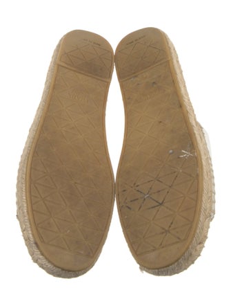 Prada Quilted Pattern Leather Espadrilles