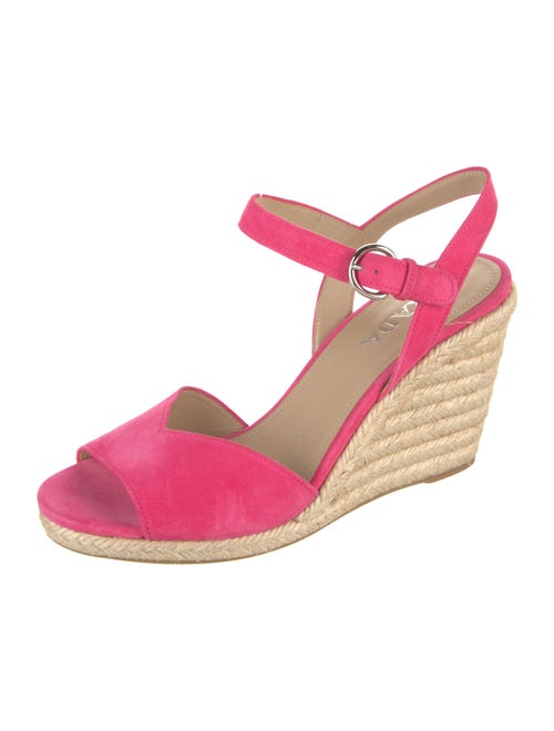 Prada Suede Colorblock Pattern Espadrilles