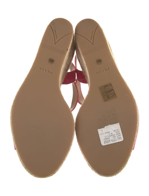 Prada Suede Colorblock Pattern Espadrilles