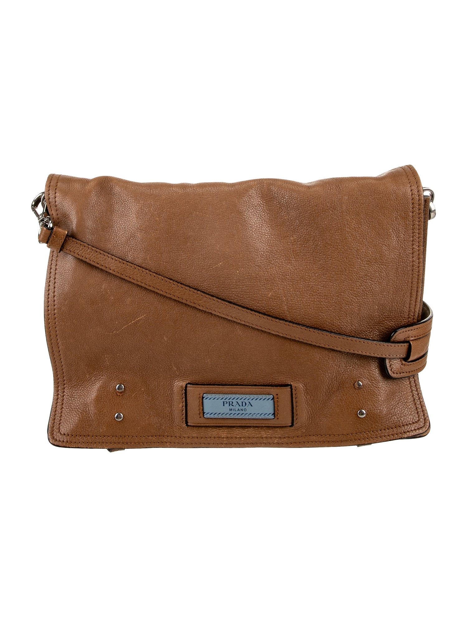 Prada Glace Calf Leather Etiquette Messenger