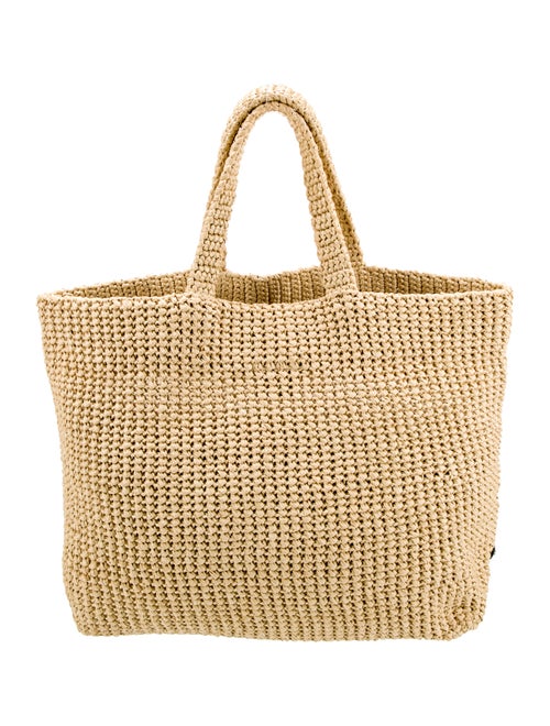 Prada Enameled Metal Triangle Tote