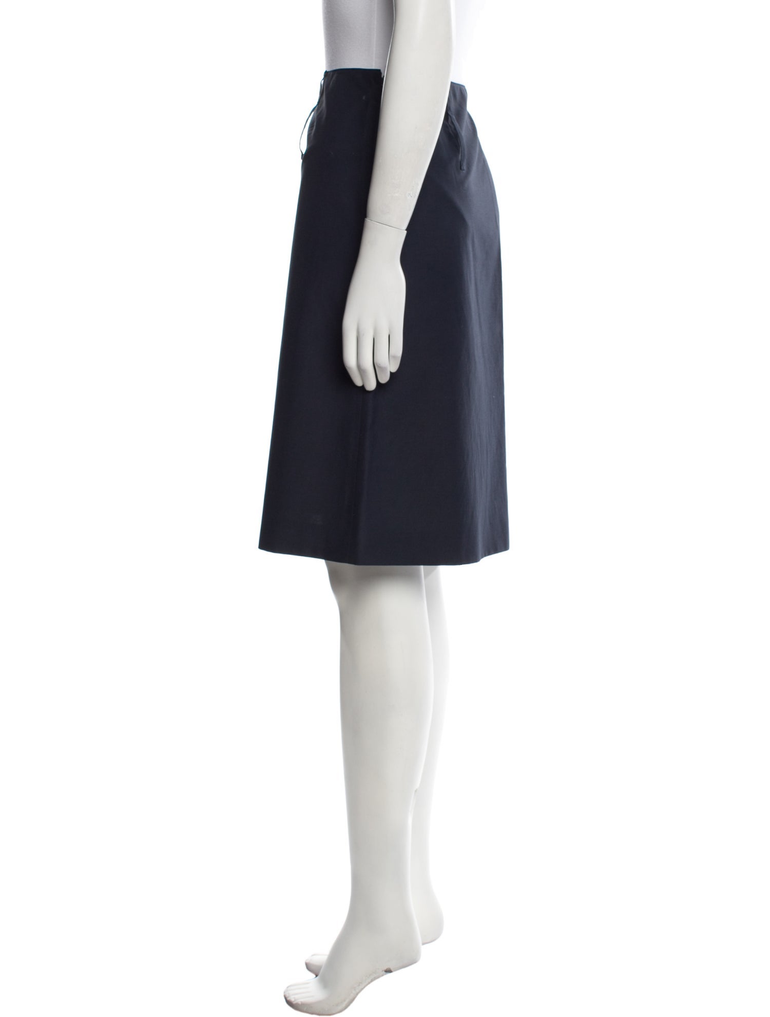 Prada Pleated Accents Knee-Length Skirt