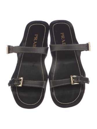 Prada Leather Slides