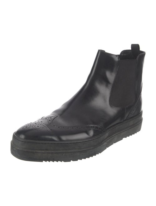 Prada Leather Chelsea Boots